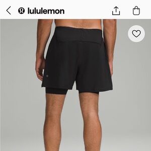 lululemon athletica Men's Black Athletic Shorts